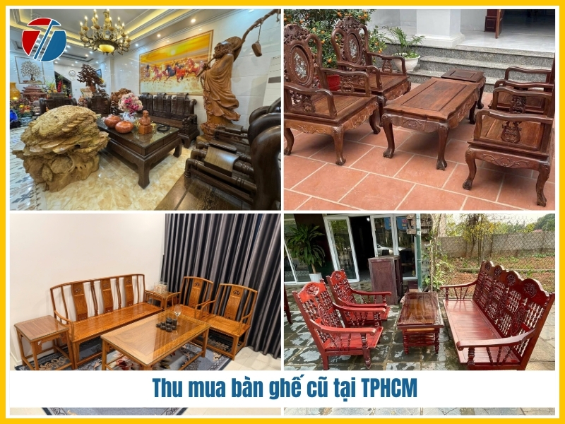 Các loại bàn ghế cũ được Đồ Cũ Tùng Thuận Phong thu mua